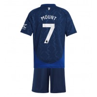 Manchester United Mason Mount #7 Auswärts Trikotsatz Kinder 2024-25 Kurzarm (+ Kurze Hosen)